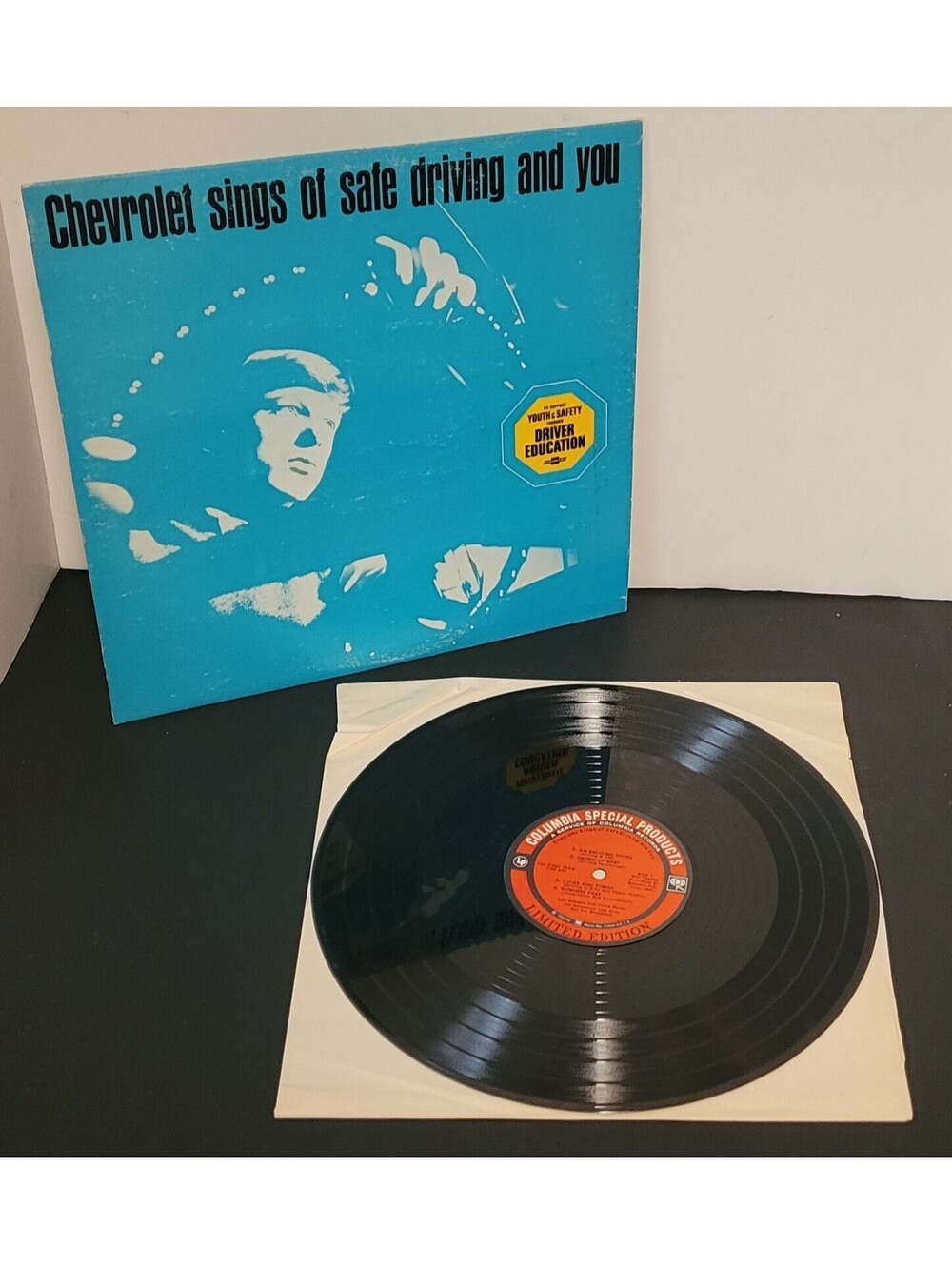 Chevrolet Sings of Safe Driving & You Record LP The First Team Columbia Ltd. Ed.